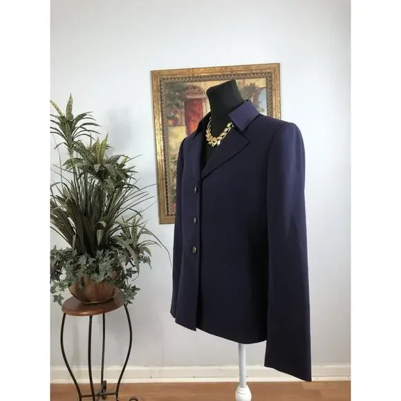 Tahari Arthur S Levine Women Jacket 10 Long Sleeve Clueless Preppy Office Siren - Picture 6 of 11